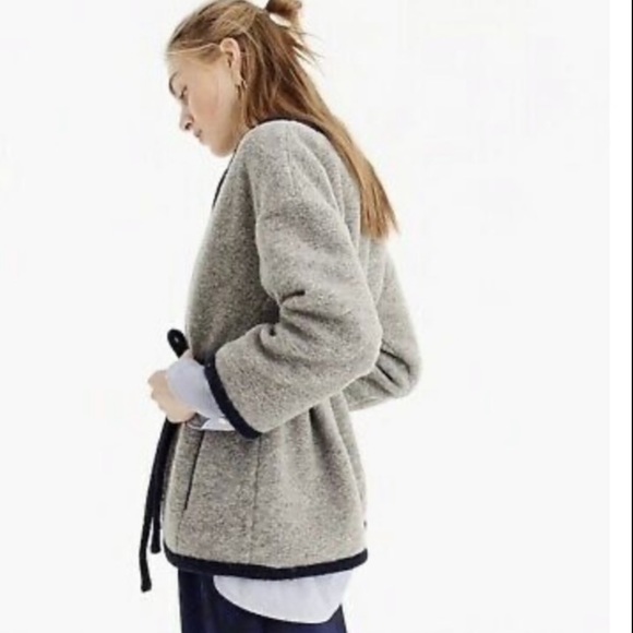 J Crew Wrap Blazer in Boiled Wool - Picture 2 of 3